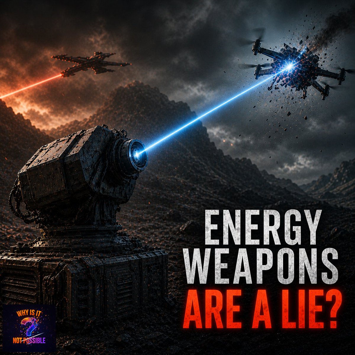 WhyNotPossible_'s tweet image. Energy weapons won’t look anything like movies.

No glowing beams.
No dramatic explosions.
Just silent, invisible systems.

So why do movies keep getting it wrong?

#Science #Physics #Tech