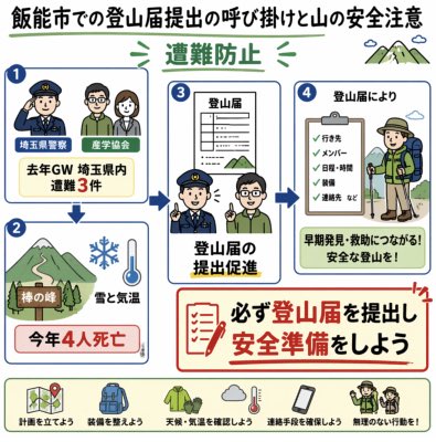 Japanese Mountain Safety Infographic