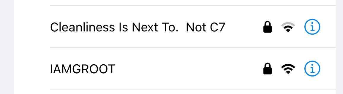 😂😂😂😂
Someone in our building is not so nice. 🤭
There’s a house in our block that stinks, you can smell it from the floors below going up the stairs.

Never in my lifetime did I think I’d witness a sub via WiFi name. I have fallen off my couch. 😂😂😂😂😂