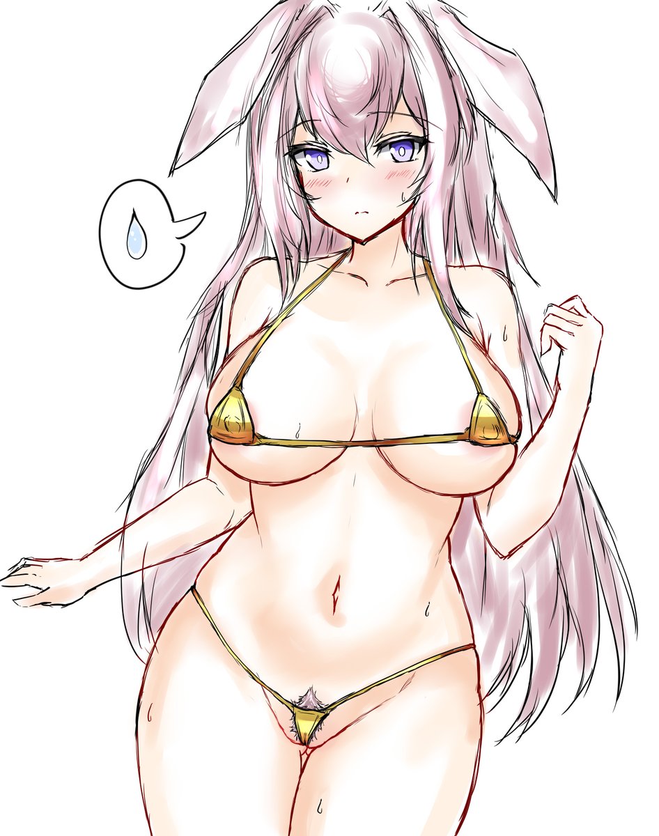 レイにゴールデンマイクロビキニを着てほしい絵です 