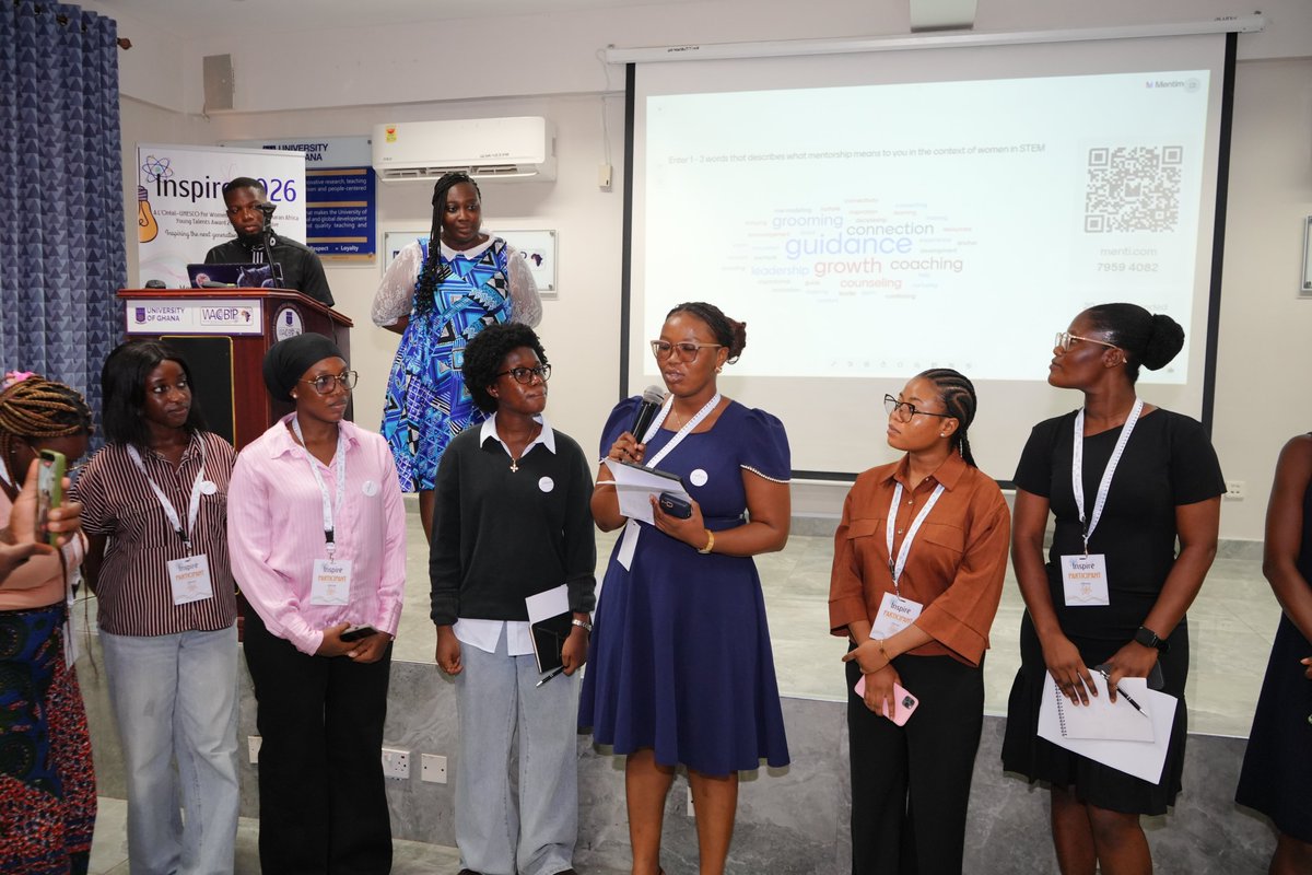 WACCBIP_UG's tweet photo. The #INSPIRE2026 afternoon round resumes with an icebreaker and a session on Visibility, LinkedIn & Public Presence led by @acquels_  (Ms. Akweley Okai).

A clear message from the session is to take action in 2026 because its never too late. So go make that post!

#INSPIRE2026 #WomenInSTEM #WomenInScience #STEMAfrica