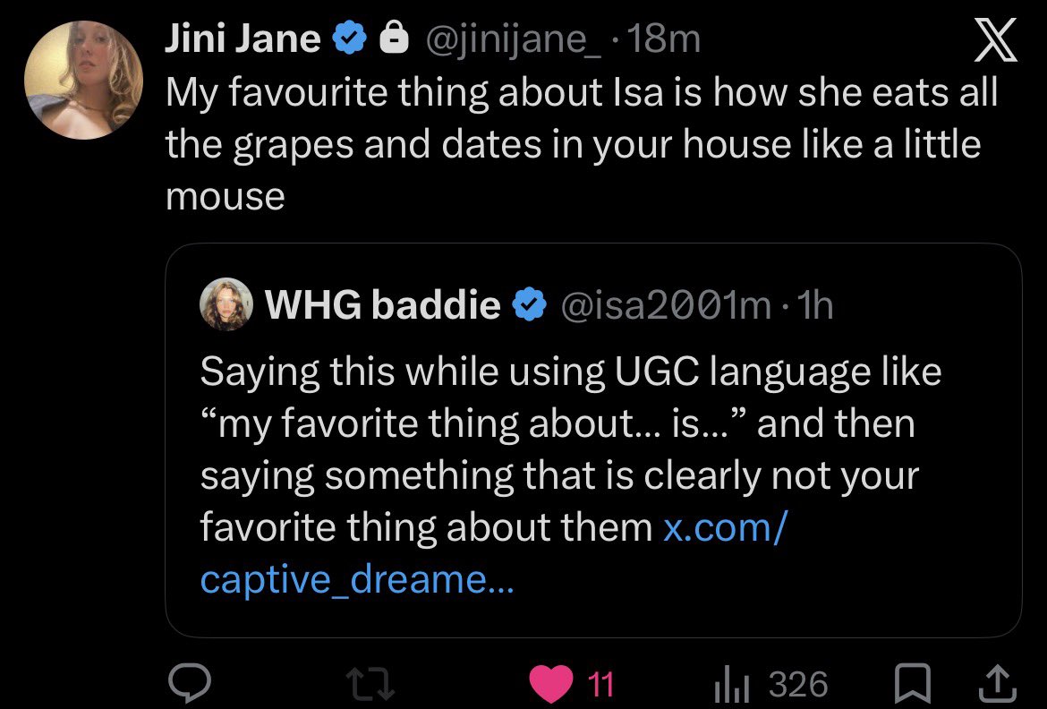 WHG baddie tweet media