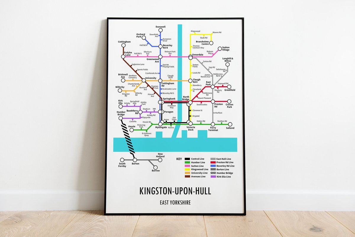 UnderdogStudio3's tweet photo. Hull Metro Map - Customisable Art Print A3/A4 Framed or Unframed 🚇📷 #hullcity #hull #kingstonuponhull #eastyorkshire

https://t.co/UYO3z7mCiy https://t.co/6AK74yb8xq
