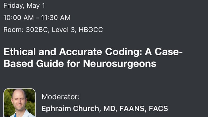 ewchurchMD's tweet image. Great morning reflecting on ethical challenges in neurosurgical coding in rainy San Antonio #AANS2026 @AANSNeuro @PennStNeurosurg @PennStHershey @Ethox_Centre @UniofOxford #PennStEthics #Ethics #Bioethics #Neuroethics