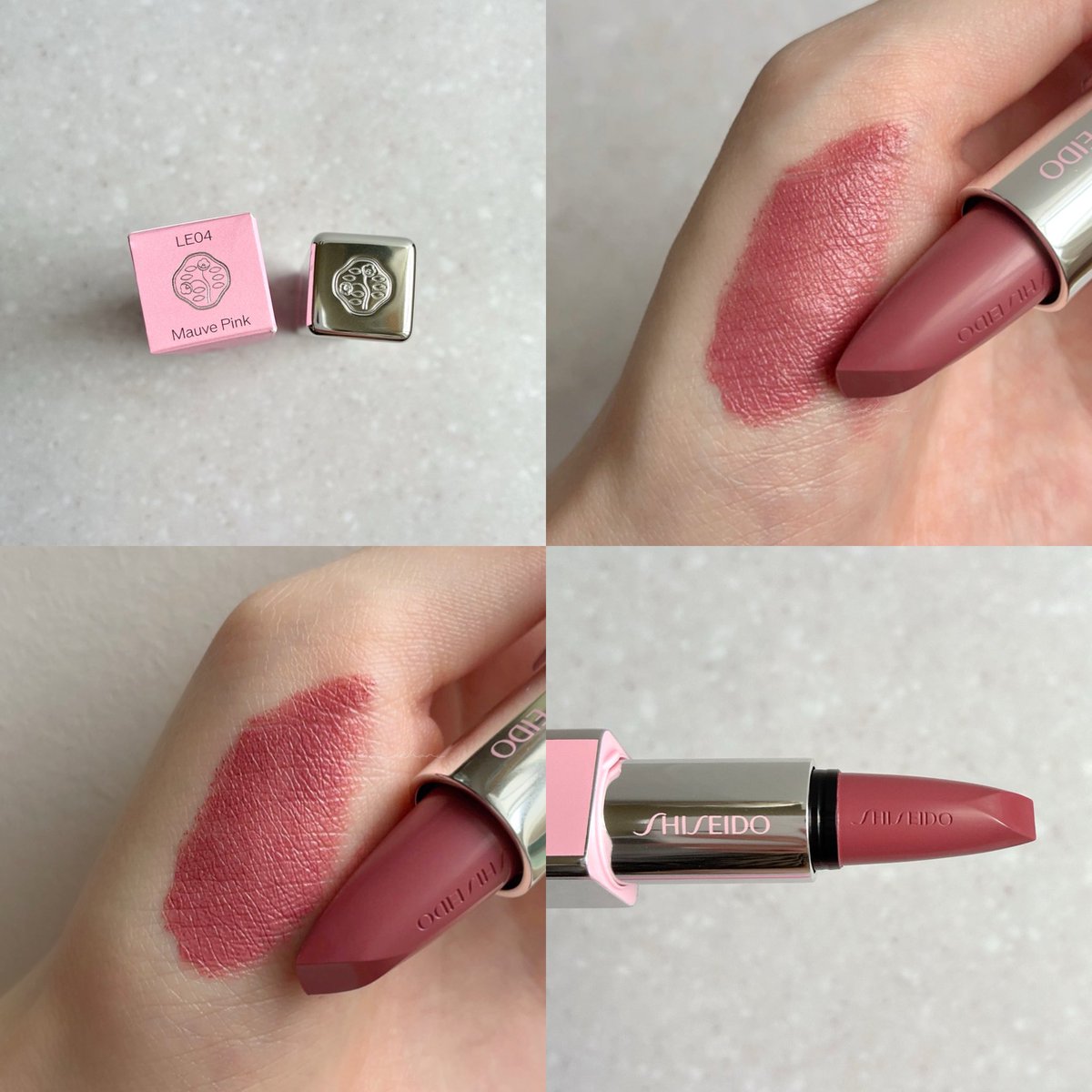 ▫️SHISEIDO｜テクノサテン ジェル リップスティック LE04 Mauve Pink