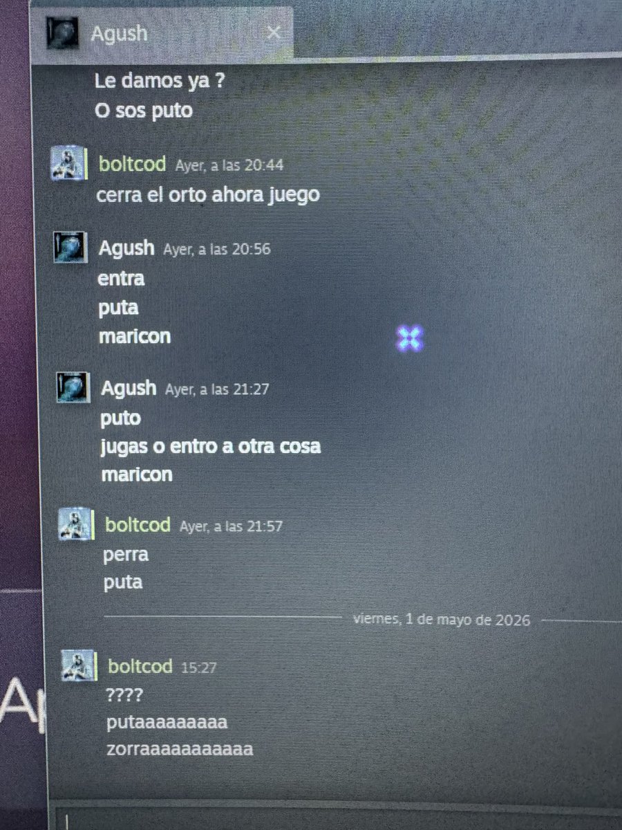boltcod22's tweet image. Lo normal de una conversación con tus amigos de @Steam no ? 
#amigos #pc