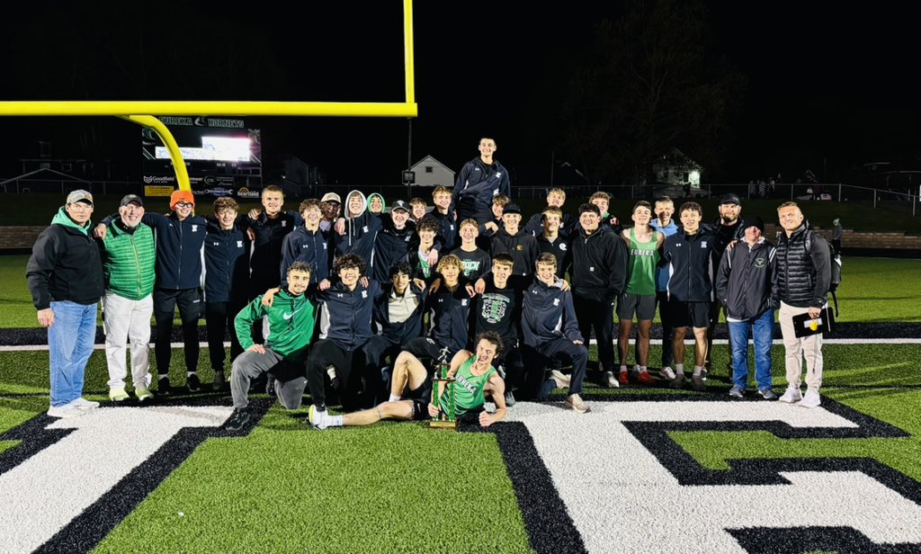 BoysEureka's tweet photo. Great night in Eureka at the Roger Washburn Invite! Seniors, thanks for all your hard work and dedication to the track program the last 4 years!  You guys make us proud! https://t.co/DbQrCrH9zF