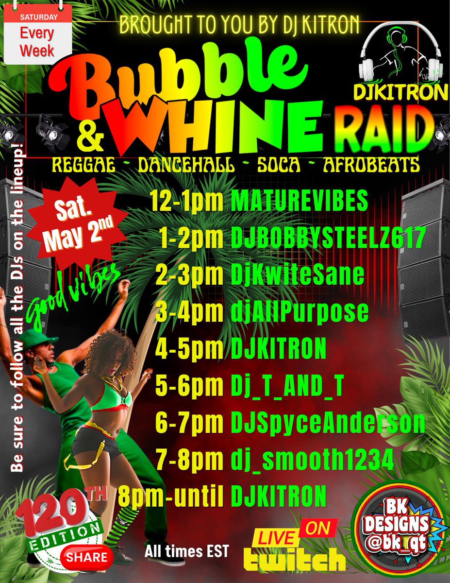 djAllpurpose's tweet image. 3pm Today Let’s have some fun! S/o @djkitron 

[ Twitch.tv/djAllPurpose ]

#music #djs #livestream #djallpurpose #raidtrain