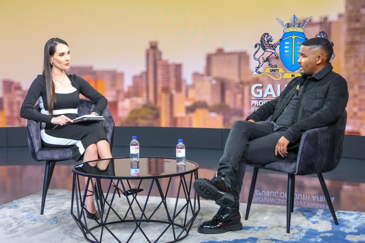 🚨PICTURES| The Gauteng MEC for Finance,  <a href="/DungaLeko/">Leko_Dunga</a> speaks to <a href="/eNCA/">eNCA</a>’s <a href="/HeidiGiokos/">Heidi Giokos</a> on the Gauteng Provincial Government’s efforts to stabilise the province’s finances, deliver infrastructure  projects within time and improve service delivery. #GrowingGautengTogether