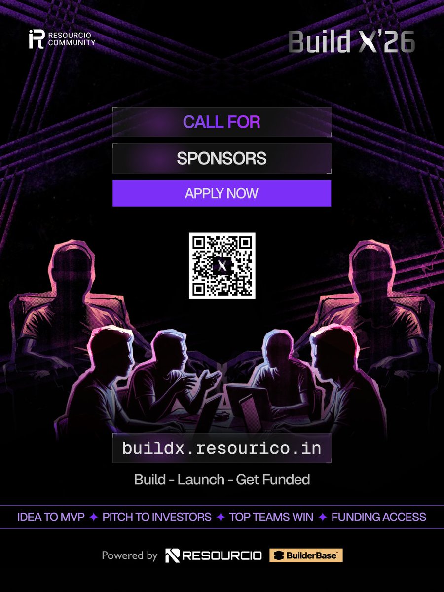resourcio_'s tweet image. Get in front of builders who actually build.

BuildX’26 connects your product with a high-intent dev audience.

⚡ Reach • Integrate • Get visibility

Apply → luma.com/2okubpit

#BuildX #Sponsors #TechCommunity