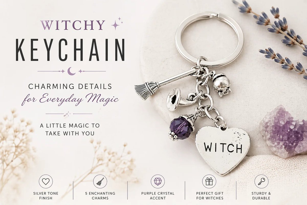 elevateandalign's tweet image. Silver Witch Heart Keychain with Broomstick, Cauldron And Hat
#keychain #witchythings #witch 
elevateandalign.com/products/silve…