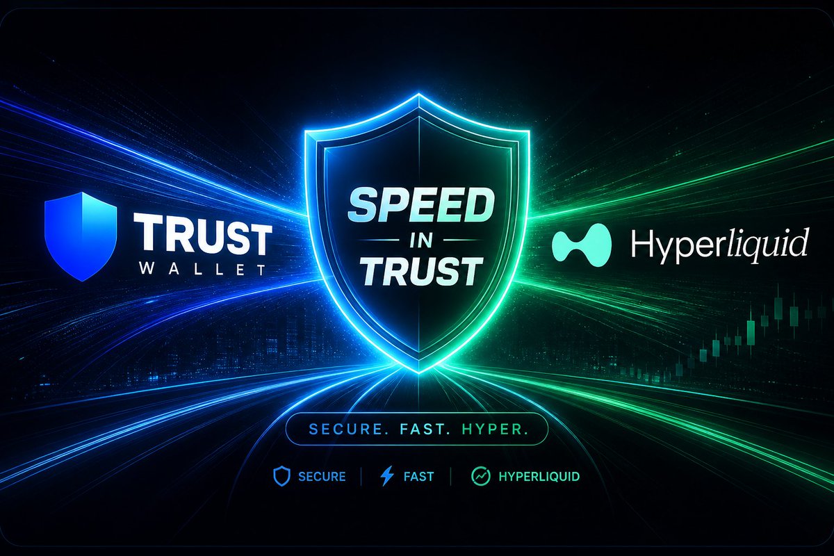 HTosifian66457's tweet image. Where Speed Meets Trust ⚡🔒
A seamless trading experience powered by Trust Wallet × Hyperliquid
#HYPE #TrustWallet #Hyperliquid 🚀