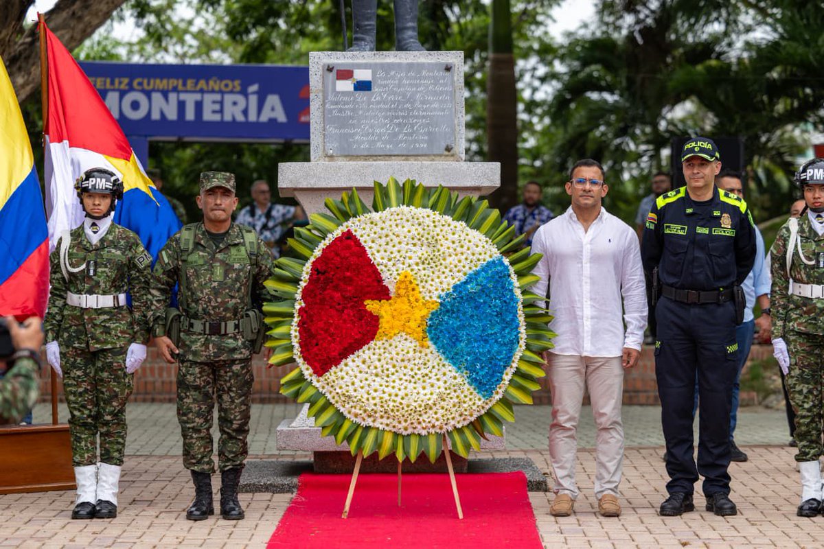 Lanotadigitalc's tweet image. #Montería #Fundación #Aniversario

Con una programación solemne y cargada de simbolismo, Montería conmemoró sus 249 años de fundación, en una jornada que exaltó su historia, su identidad y, sobre todo, el valor de su gente como motor de transformación.

Los actos protocolarios