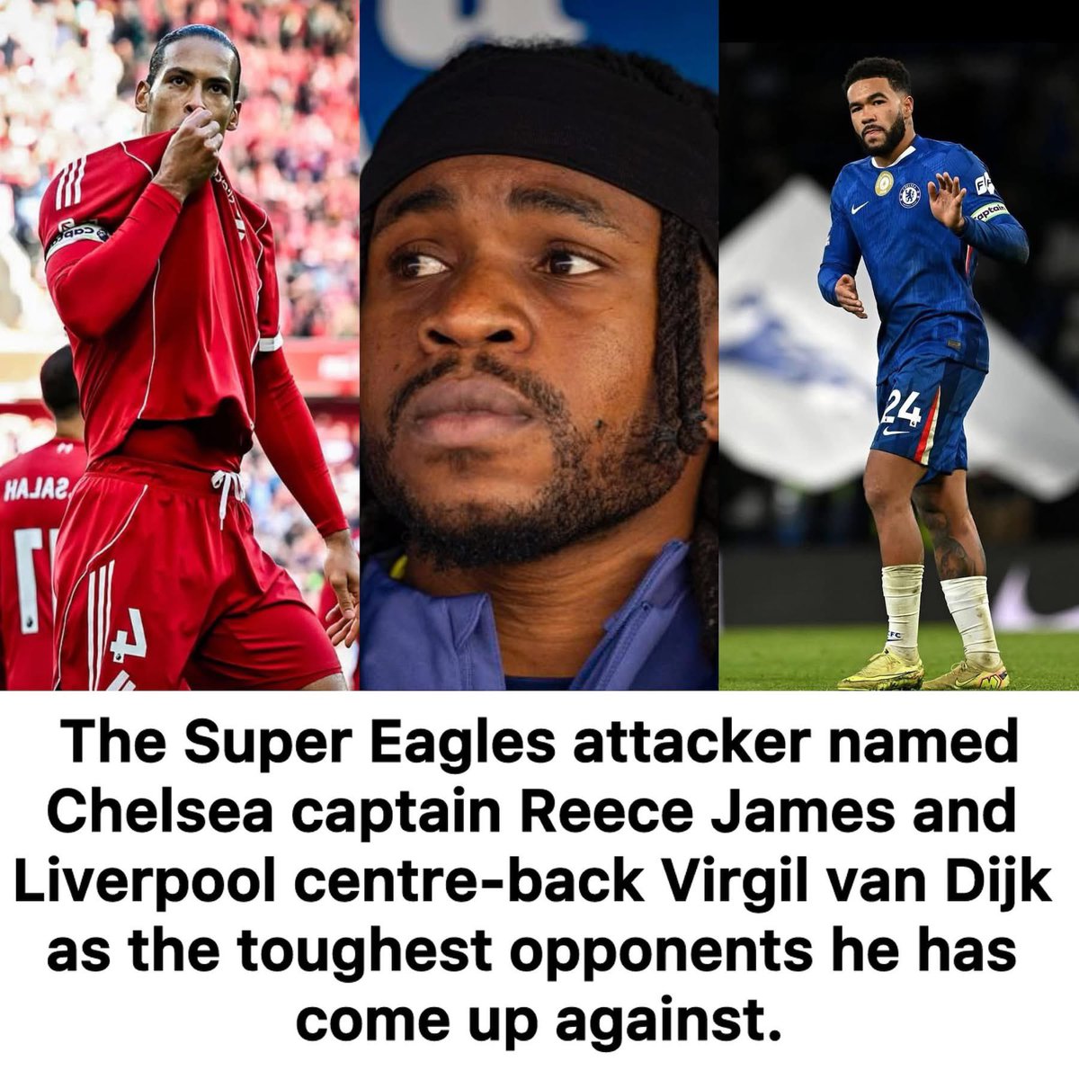 blues4chelse's tweet image. Lookman on two defenders that have real give him tough time in his career Reece James and Virgil Van Dijk

#ChelseaFC #CFC #Chalobah #TrevohChalobah #TransferNews #PremierLeague #FootballTalk #FanDebate
