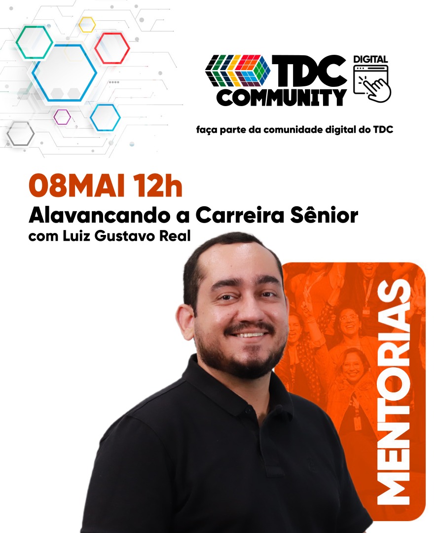 lgsreal's tweet image. Seniority is more than code: it is influence and strategy. 🚀 Join my TDC mentorship on May 8 at 12 PM to level up to Staff or Specialist roles.

Register: comunidade.thedevconf.com/c/mentorias/me…
(TDC Community login required)

#TDC #SeniorDev #Career