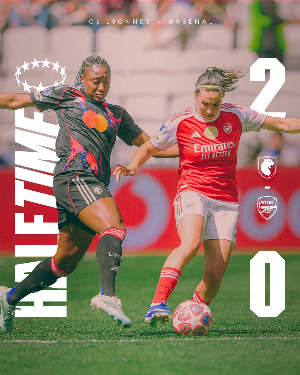ArsenalWFC's tweet image. Behind at the break.

A big second-half performance needed 👊