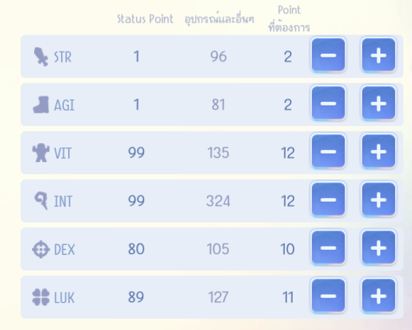 ก็เล่นเวท int 99 vit 99 แล้วนี่นา