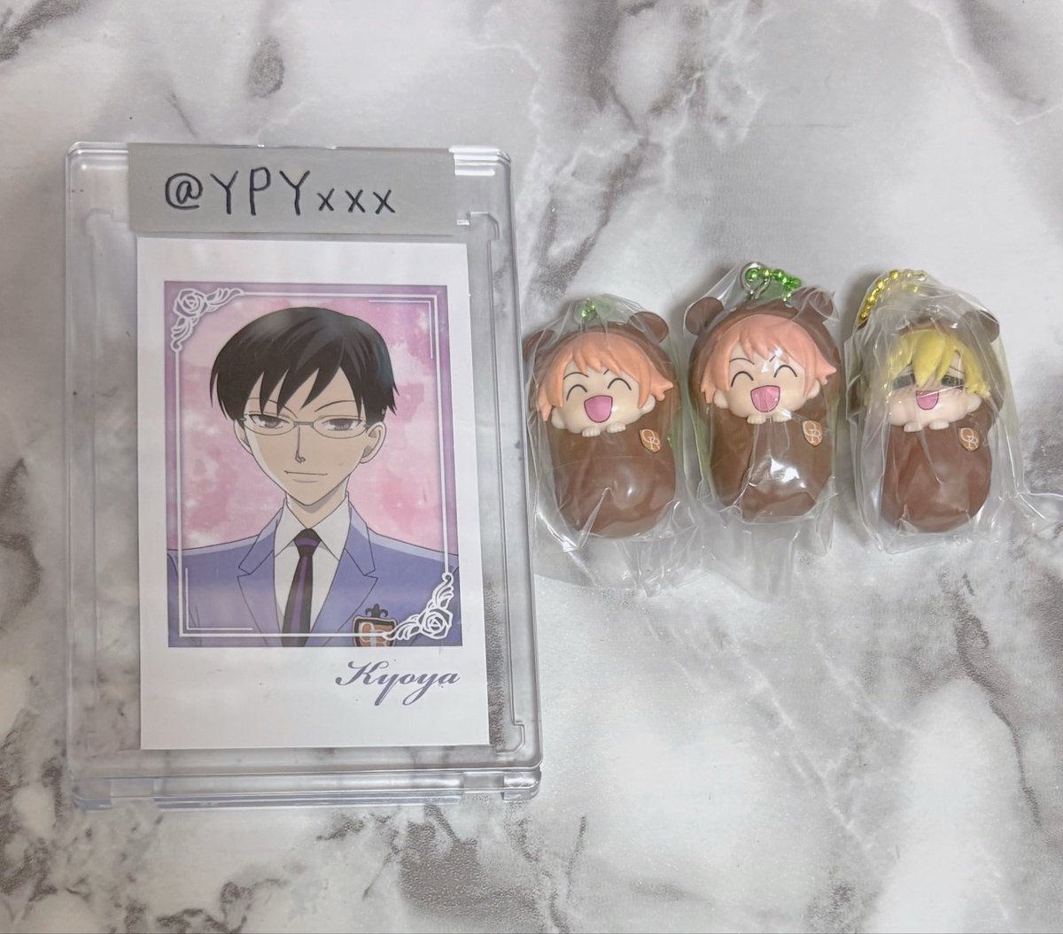 YPYxxx's tweet photo. 【交換】
桜蘭高校ホスト部 おくるみマスコット

譲→環×1・光×2

求→鏡夜・崇  

郵送でのお取引📮
纏めての方優先です
お気軽にお声掛けください🙏🏻 https://t.co/GybDeECotj