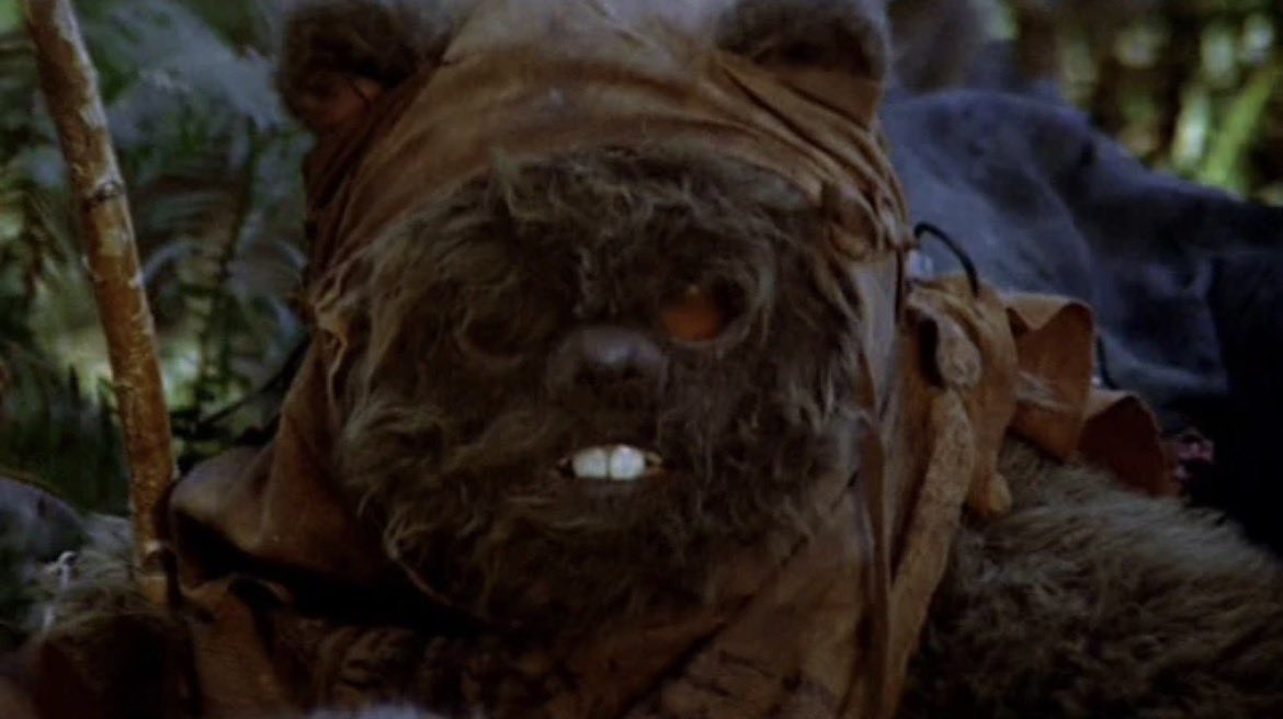 WorldsNotOurs's tweet photo. Star Wars
Episode VI: Return of the Jedi
Scene 24. An Ewok Trap
1:10:34
Khungata
Species: Ewok
Affliation: Bright Tree Village/Alliance to Restore the Republic/Hunting Party
Location: Inner Zuma, Outer Moddell, Endor system, Endor, forrest, ewok trap (outside) https://t.co/Mzmh35XWW2