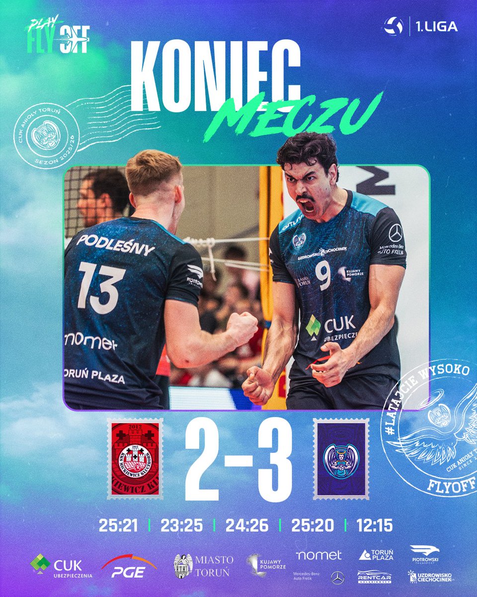 AniolyTorun's tweet photo. 👼🏐 CO TU SIĘ DZISIAJ WYDARZYŁO?!

Wracamy do Torunia na decydujący mecz o brąz!
Gramy 05.05, więcej szczegółów wkrótce! 

MVP wybrany został Maciej Krysiak.

#LatajcieWysoko #JeszczeWyżej https://t.co/HXqmjnbvId