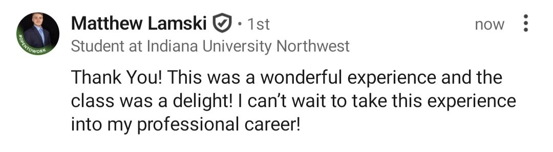 JLHiller's tweet image. I can't wait either! How exciting!! 💚 #business #management #capstone #education #passion #consultants #Entrepreneurs #clients #IUN #Gary