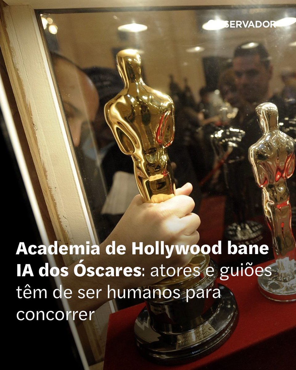 observadorpt's tweet image. Academia de Hollywood anuncia regras que excluem Inteligência Artificial das principais categorias dos Óscares. Decisão vem dias após Val Kilmer ser recriado digitalmente um ano depois da sua morte.

Saiba mais no link nos comentários.

(📸 EPA)

#Óscares #Cinema #Cultura
