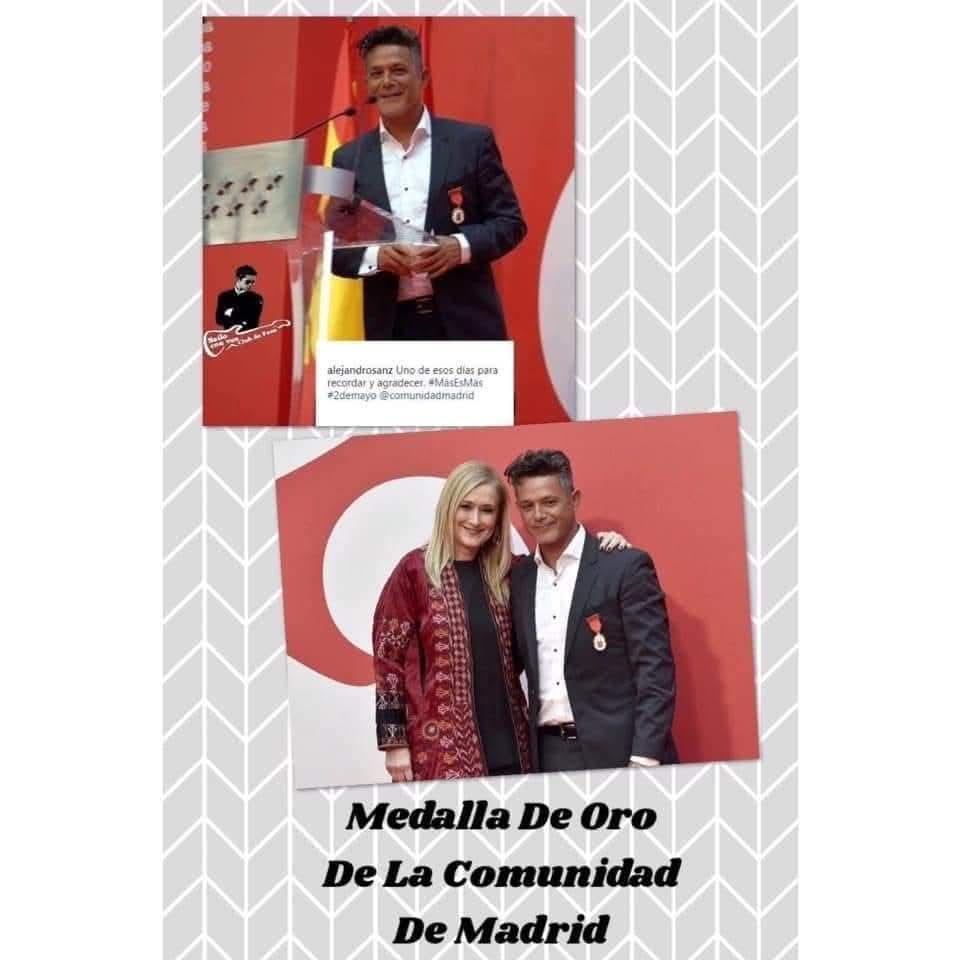 Un día como hoy...en el 2017 <a href="/AlejandroSanz/">Alejandro Sanz</a> recibía la Medalla de Oro de la Comunidad de Madrid "De Madrid al cielo pero atao" dijo al recibir la medalla ♥
 #MedallaDeOro #EfeméridesSanzeras #OrgulloSanzero #Sanz #AlejandroSanz #RecuerdoSanzero #Efemérides #ComunidadDeMadrid