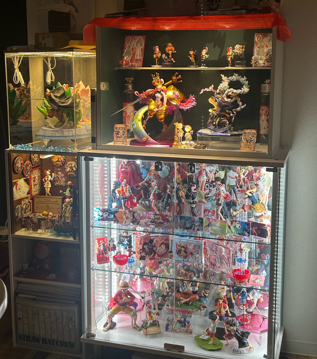 地球家具 コレクションケース フィギュアケース コレクションラック コレクションラック DIO 側面ガラスタイプ ワイド ハイタイプ 幅90cm