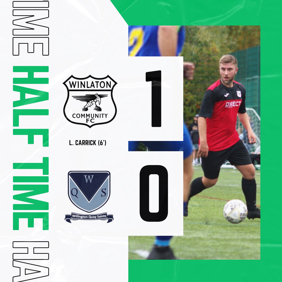 WinlatonFC's tweet photo. 𝗛𝗔𝗟𝗙 𝗧𝗜𝗠𝗘…

#WCFC 🟢⚪️⚫️ https://t.co/ExTUX8hd0r