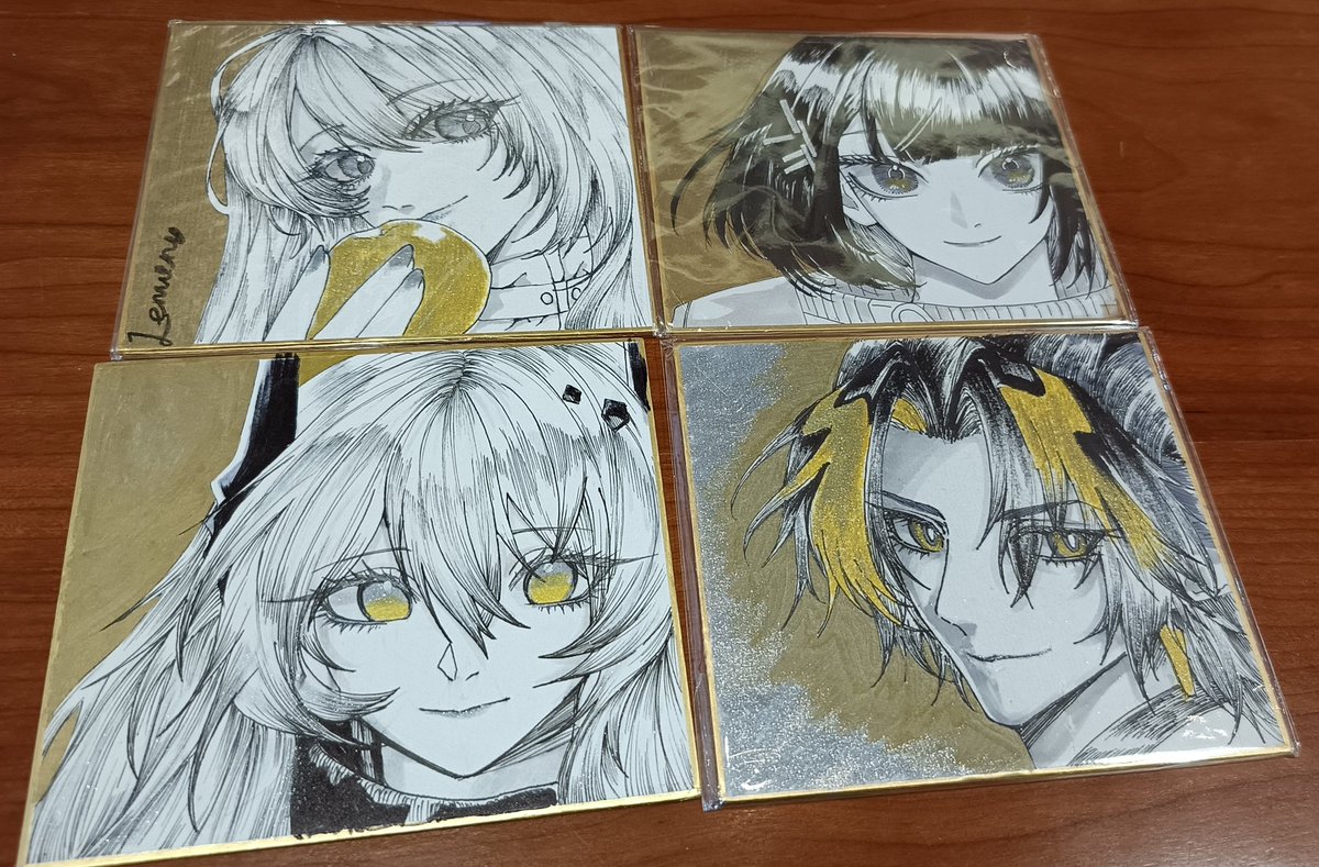 Retetet302's tweet photo. Halooo aku mau buka pick up Shikishi comms buat CF22!📦 

Harga: 195k/char. Couple X2 harga.

Last order: 13 Mei 2026
Link Gform: https://t.co/gl4NoVxKPd

Booth pick up: B54 A-B
Feel free buat DM &amp; tanya2!

#comifuro22
#comifuro https://t.co/9Im9lAP5bp