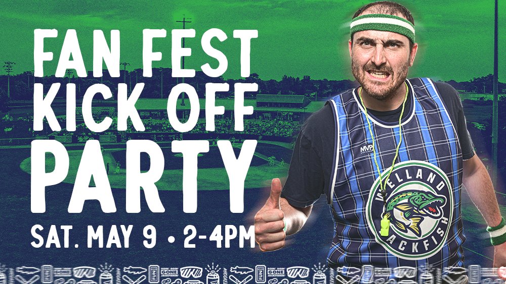 🚨 FAN FEST IS BACK 🚨

Join us Saturday, May 9 (2–4PM) at Welland Stadium 🎉

⚾️ Play catch on the field
🌭 Food and Drink Available
📸 Jacques, tours, bouncy castle + more
🎟️ Tickets on sale

FREE to attend. Bring your glove. Bring the vibes. 🐟🔥