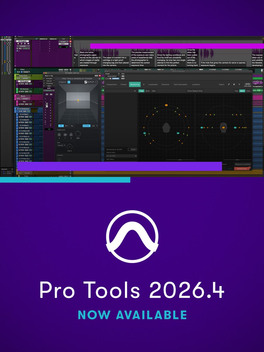 Avid Pro Tools tweet media