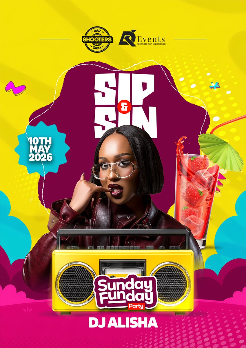rhimespromotion's tweet photo. Come 10th May At @ShootersBar_Mbr & Experience a Magical performance from one of the most talented female DJs
@iamalisha250
#SundayFundy
#SipnSin https://t.co/N1Z8wj1FMj