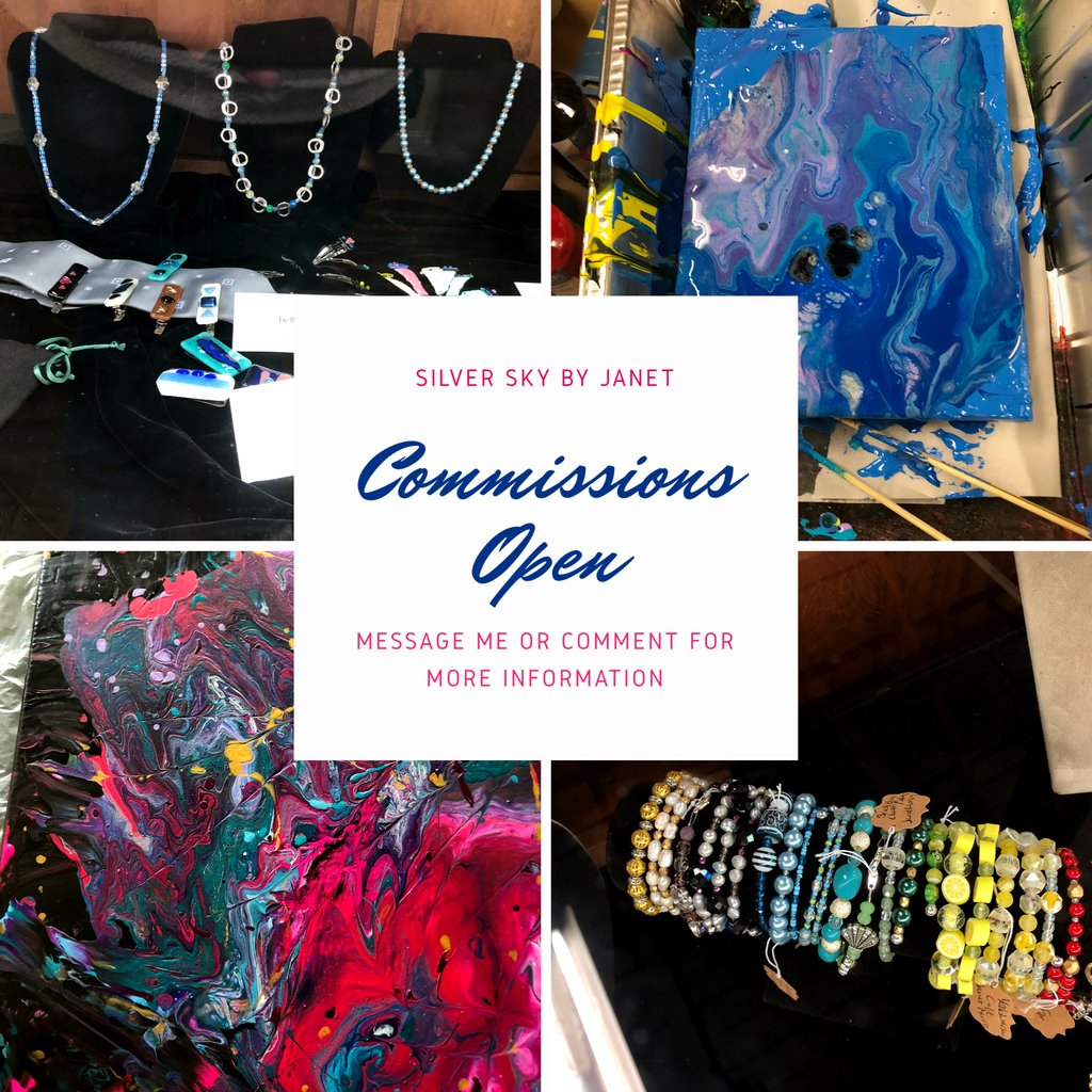 silverskyjanet's tweet image. Check out this product Commission: Paint Pouring by Silver Sky by Janet starting at $50.00. 

shortlink.store/1--rjmvjrmb4

#shopsmall #shopping
