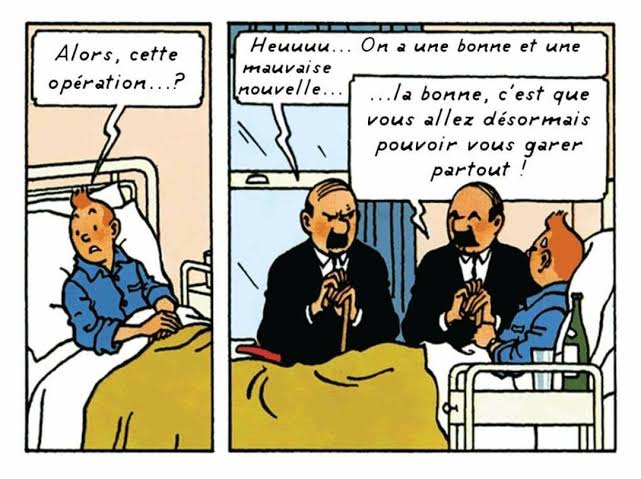 tintinades's tweet photo. Les Dupondt voient le verre à moitié plein https://t.co/M6alYxheEI
