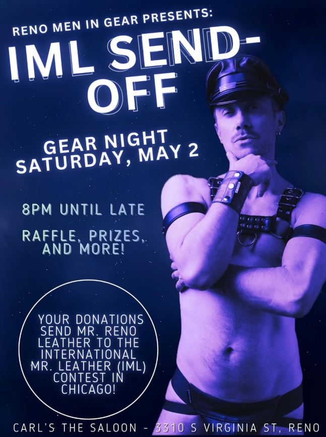 BLPupsReno's tweet image. Tonight is a special Gear Night! Join us in supporting our Mr. Reno Leather as he prepares to head to Chicago to compete in IML! Donations tonight will go towards his travel fund. As always, no cover, good drinks, raffles and tons of kinky gear!

#iml #iml2026 #leather #pups