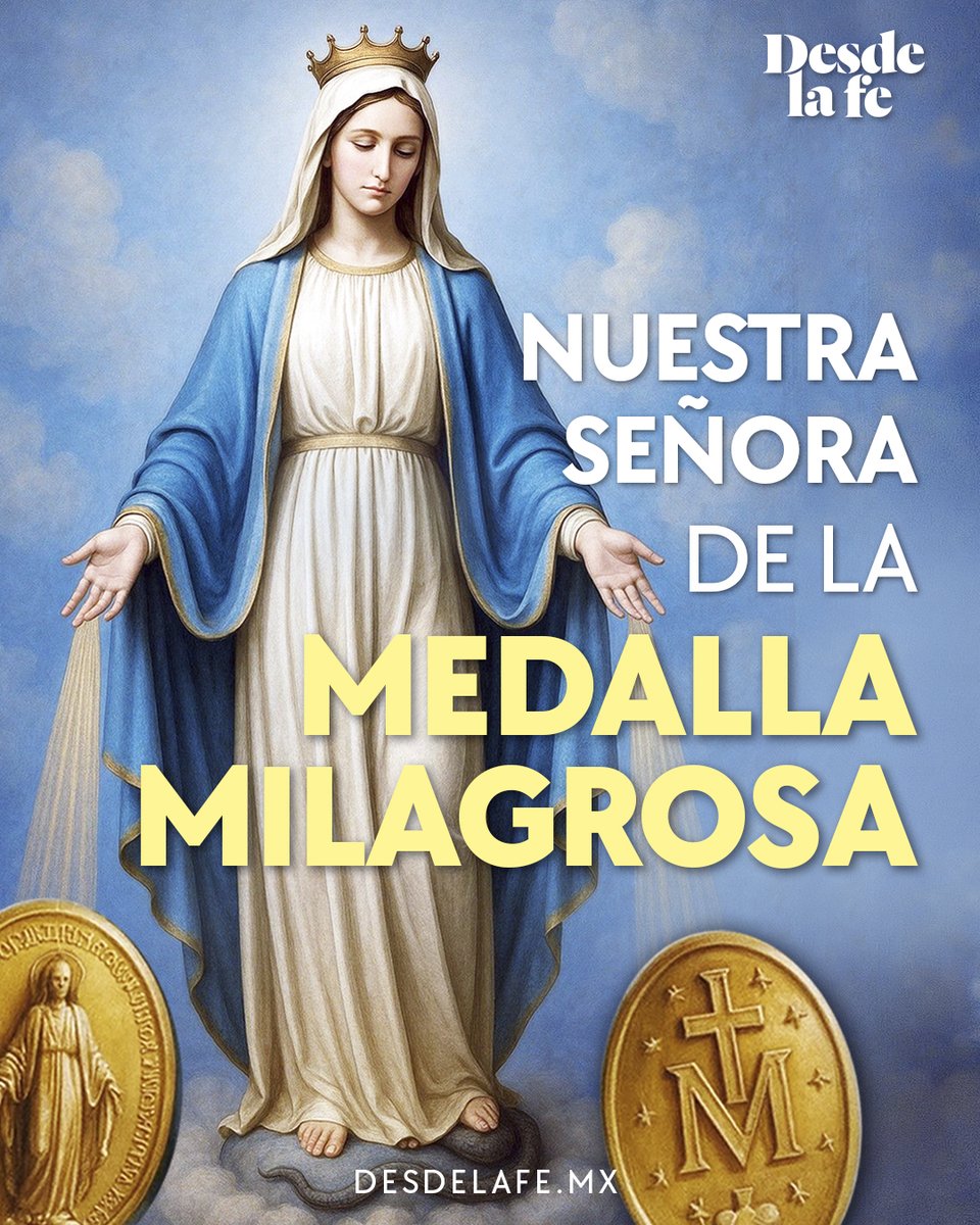 Todo empezó cuando Santa Catalina Labouré, vio a María y una medalla cambió el rumbo de miles de vidas. 💛

Te contamos sobre otras apariciones marianas: dlf.desdelafe.mx/4w2RgfD

#MedallaMilagrosa #VirgenMaría #SantaCatalina #MesdeMaría