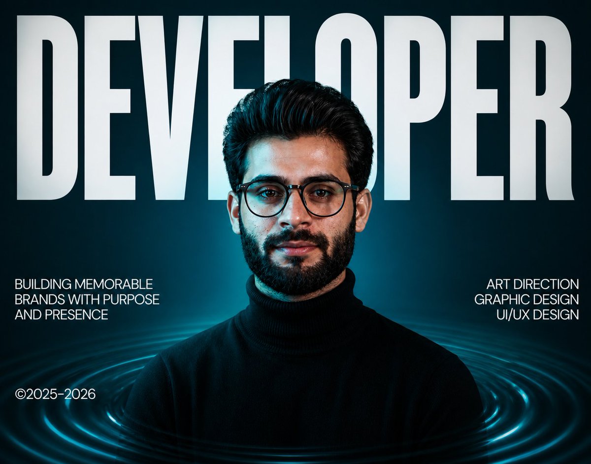 SanuAmhee's tweet image. Not trying to be famous.
Just building something people can’t ignore.

Comment Below 👇 
#WebDeveloper #FullStackDeveloper #UIUXDesigner #PortfolioDesign #PersonalBranding
#CreativeDesign #GraphicDesigner #WebDesign #DeveloperLife #Freelancer
#FreelancePakistan #DigitalCreator