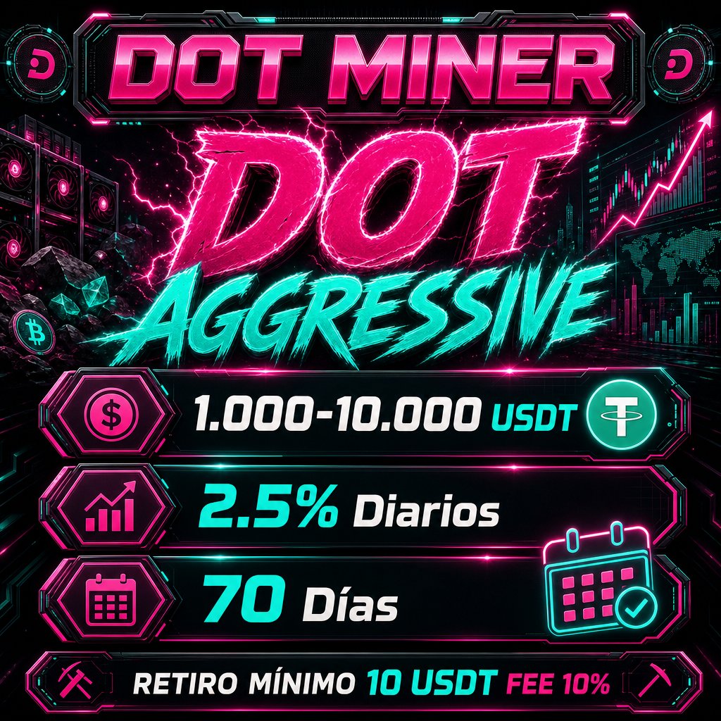 Ya hace un mes de haber tomado este proyecto. ¡La gente lo vio pero no le gustó!, A mi me gustó y por eso no me quedé viendo.

#Polkadot #Minería #GanaUSDT #Stake #Inversion