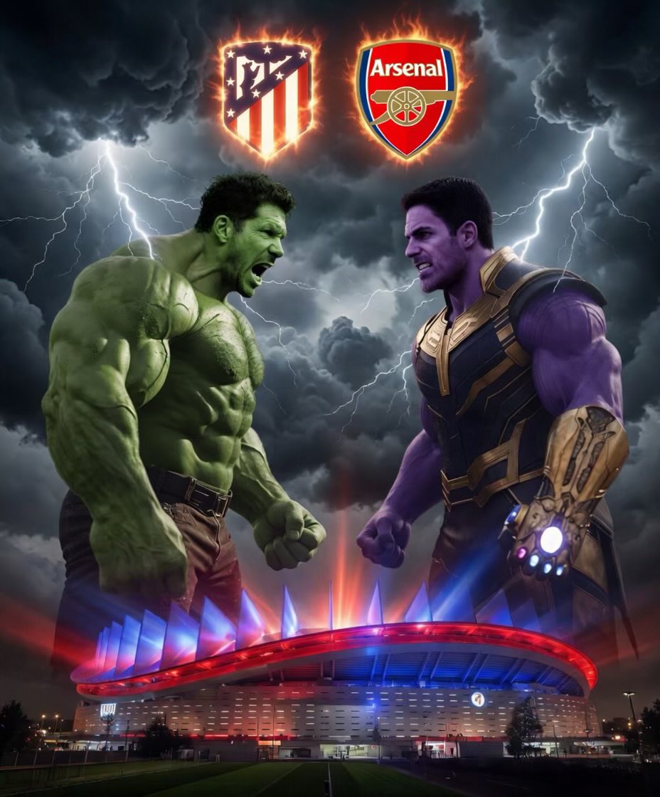 linkdemiastudio's tweet photo. Athletico de Madrid vs Arsenal
Who’s wining todays clash?
#ucl #uclfinal #trending #tiktokvideoviral #footballtogether https://t.co/XFYjARQV8g