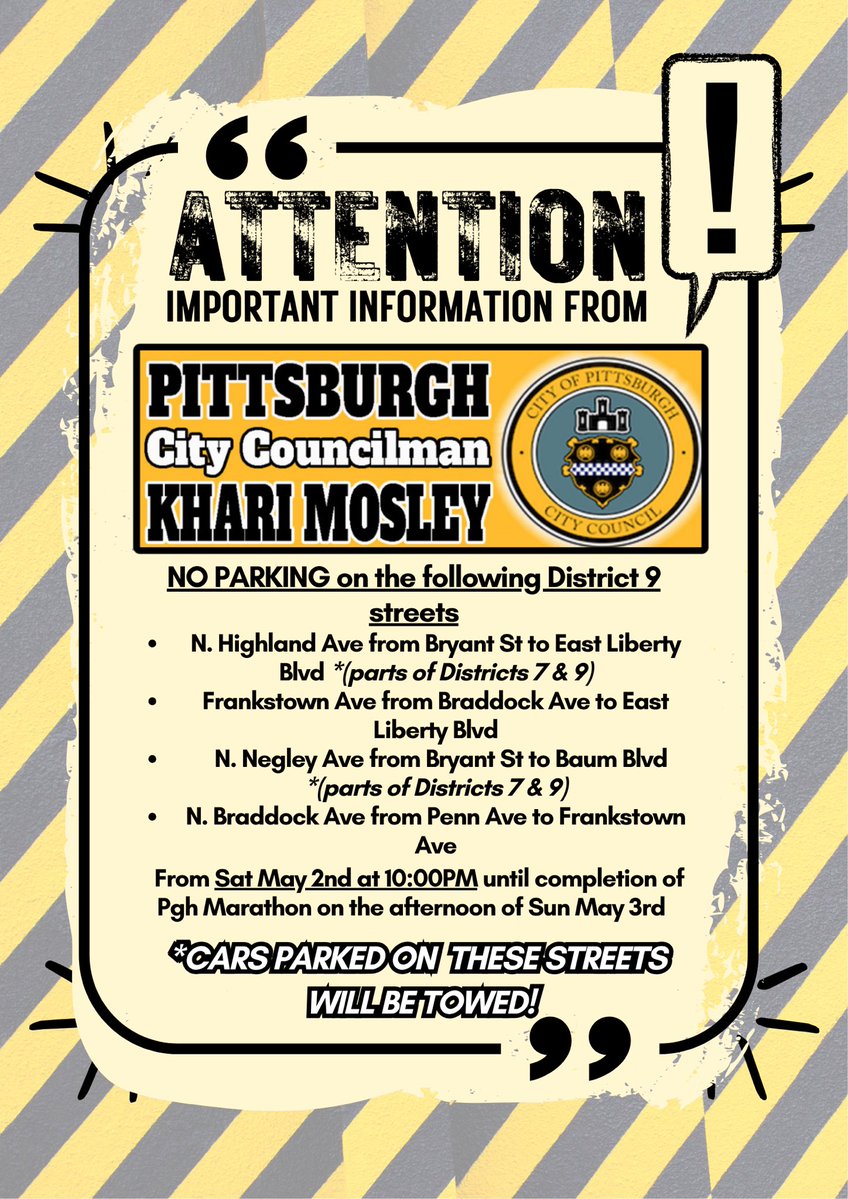 Khari Mosley, Pittsburgh City Councilman tweet media
