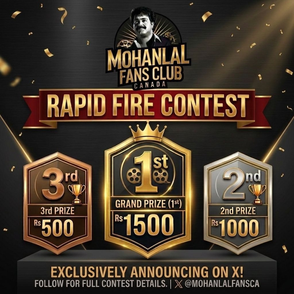 Mohanlal Fans Club Canada tweet media