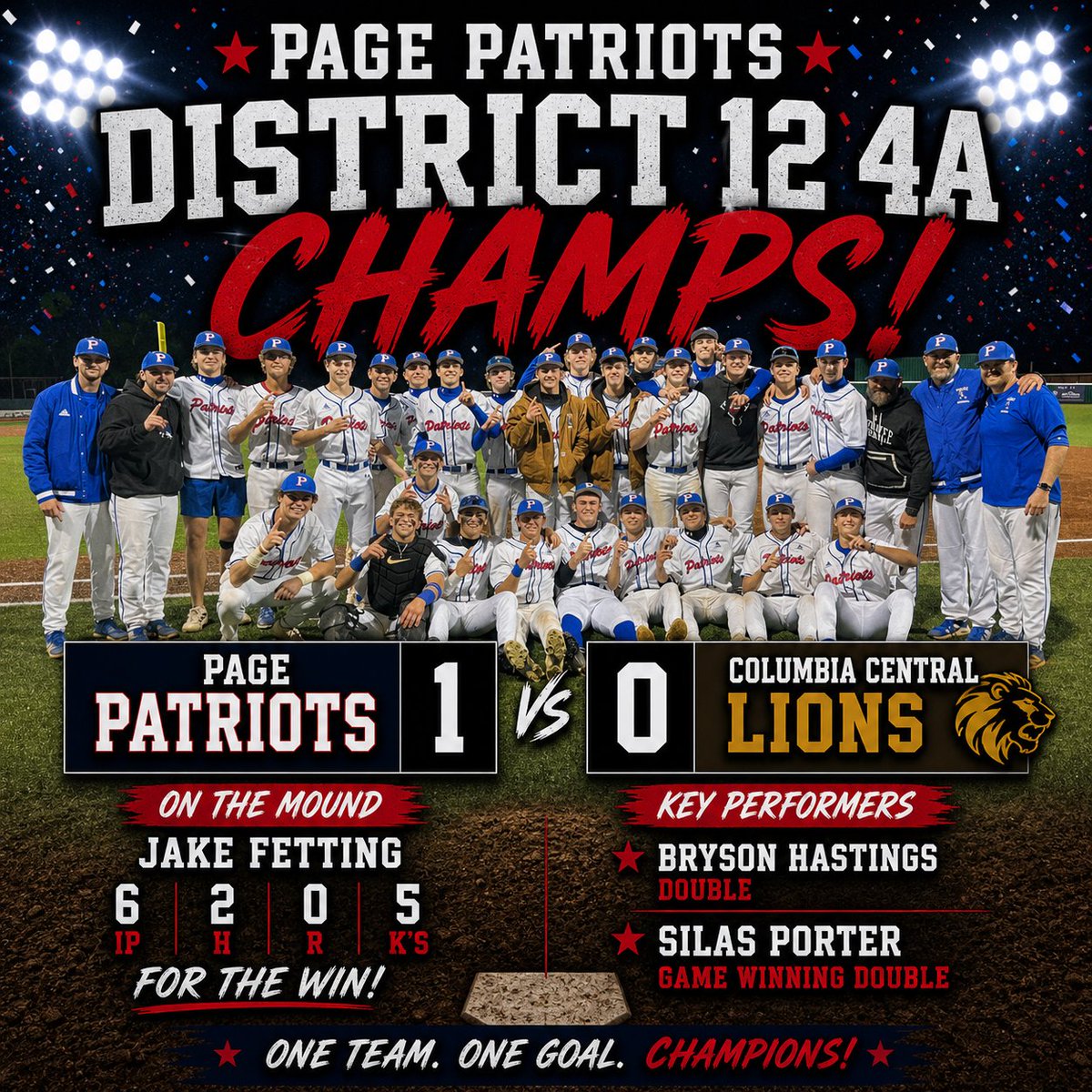 Page Patriots Baseball tweet media