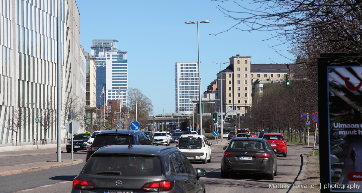 MattiasTolvanen's tweet image. Näkymä Teollisuuskatua pitkin Kalasataman keskukseen tänään iltapäivällä, #Vallila #Sörnäinen #Helsinki Finland #spring #May #toukokuu #kevät