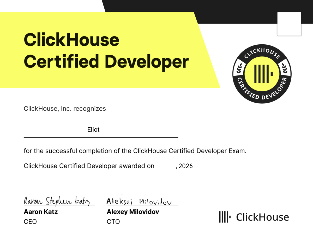 EliotAtCircular's tweet photo. Still astonished by how much @ClickHouseDB powers crypto data, especially the @solana ecosystem.

We’ve been building and tooling at @Circular_fi on ClickHouse for almost 2 years now. 

Amazing product, amazing team, thank you guys!

@peignonmel https://t.co/PQxM4DNJXP