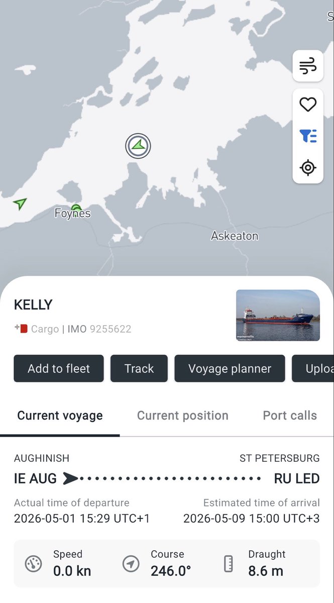 realLangerDan's tweet image. 🚨Latest Alumina Ship just about to depart Ireland for Russia.

Estonian owned KELLY from Hansa shipping is using a Maltese flag to bring her cargo of war material to Mordor

This shames 3 European countries; Ireland, Malta and Estonia. Only it is suicidal for Estonia

#Alumina21