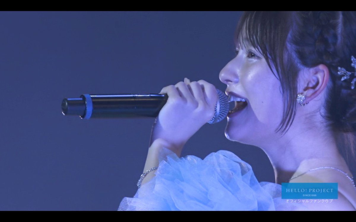 モーニング娘。15期メンバー北川莉央」手紙を読み終え、ファンの拍手と