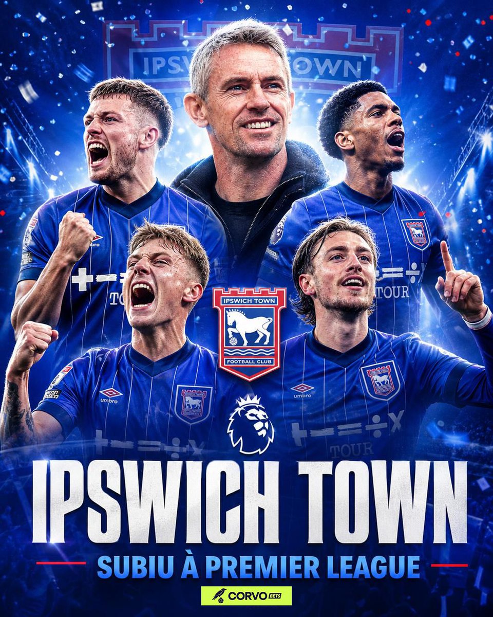 Ipswich Town regressa à Premier League! 👏🔥