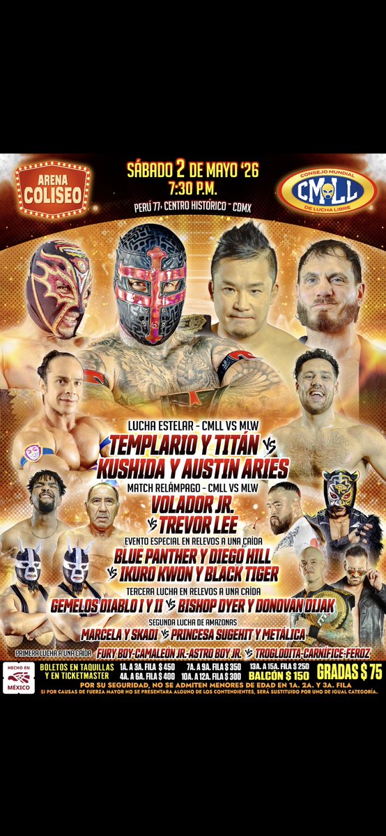 The_IkuroKwon's tweet image. Trust the process…Sometimes you get left on “read” 
Then Sometimes You Wrestle Blue Panther at Arena Coliseo  @CMLL_OFICIAL 

#TheJourney #Grateful