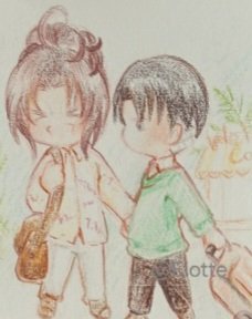 Eiotte's tweet photo. #リヴァハン版深夜の真剣お絵描き６０分１本勝負

「休暇」 https://t.co/QIYmymypSS